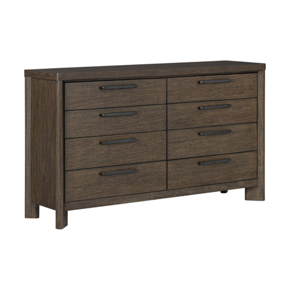 Pacific Grove - 8-Drawer Dresser With Removable Felt Jewelry Tray, Felt-Lined Top Drawers And Cedar-Lined Bottom Drawers - Dark Oak