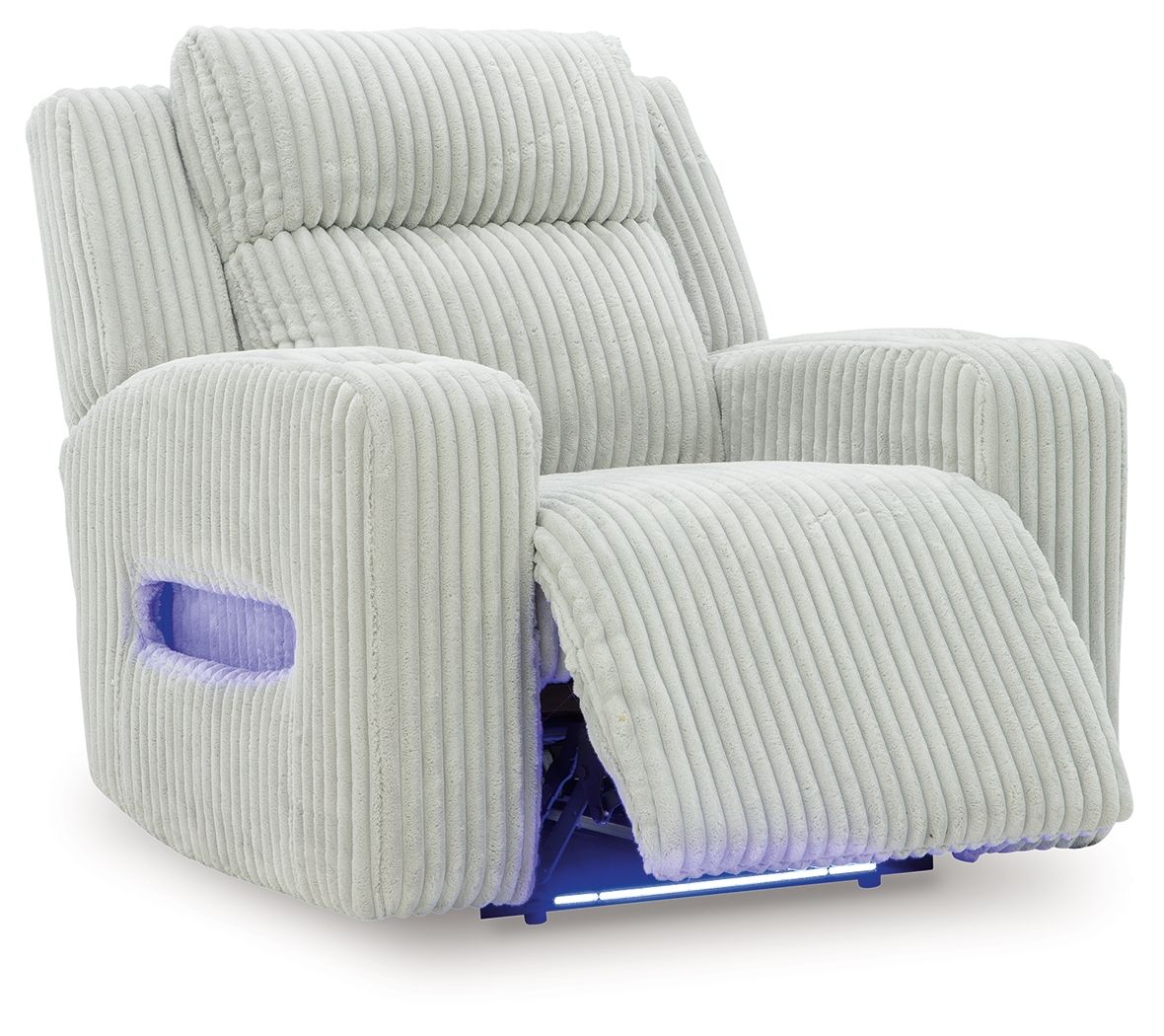 Forest Lake - Power Recliner With Adj Headrest - Alloy
