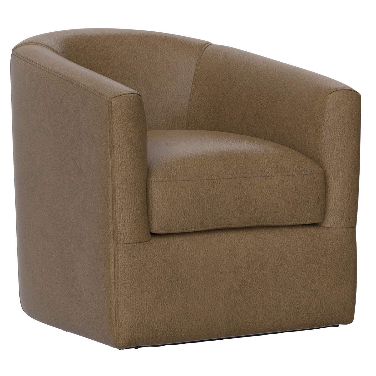 Oliver - Swivel Accent Chair With 360-Degree Swivel - Mocha