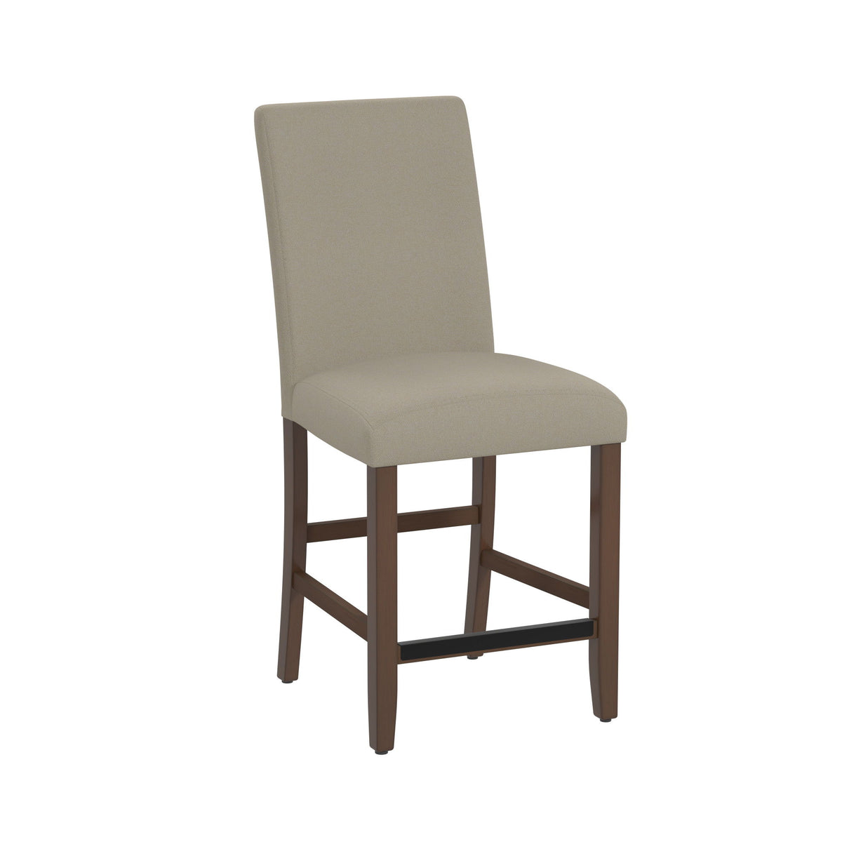 Seneca - Upholstered Barstool With Upholstered Back And Nailhead Trim - Walnut Brown