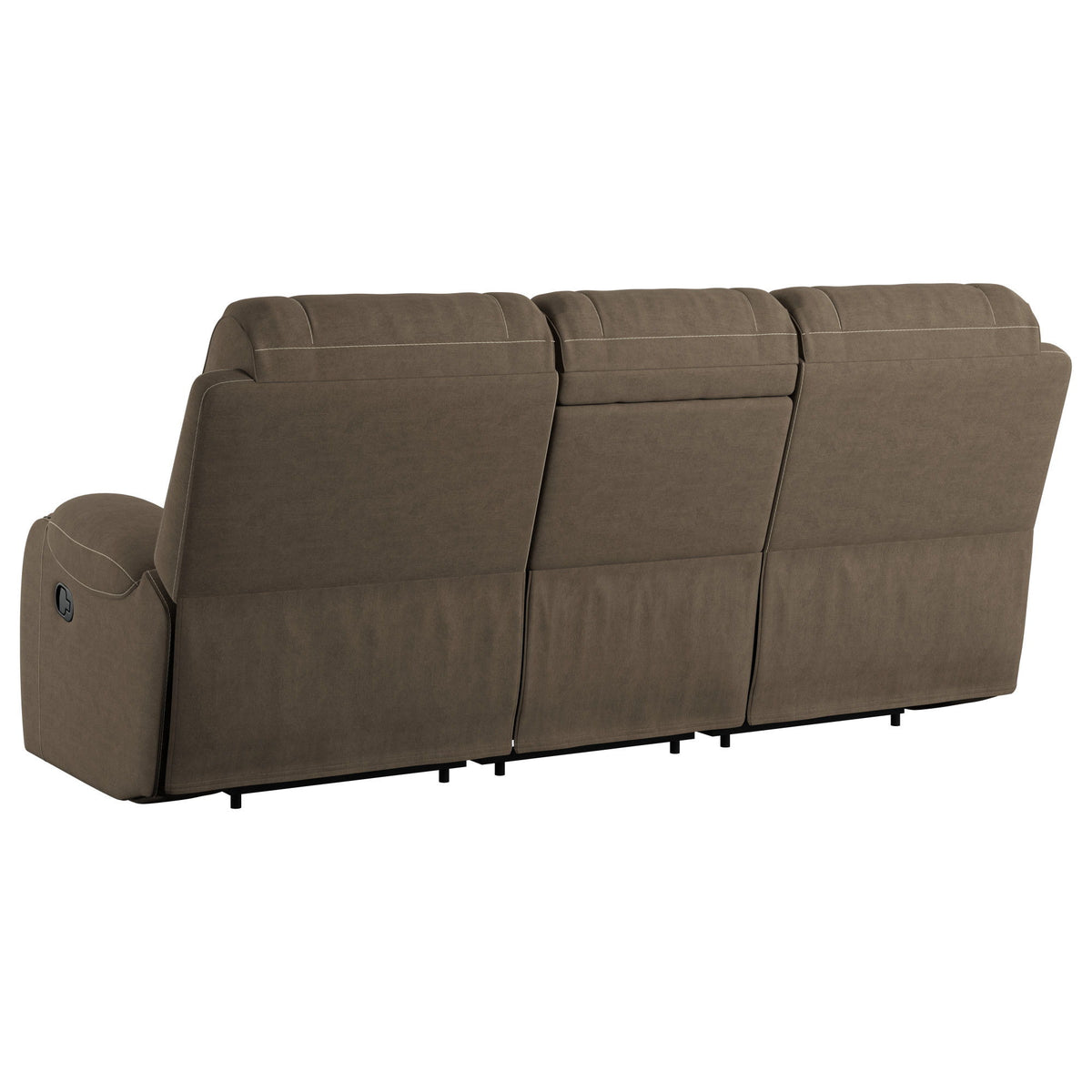 Adrian - Reclining Sofa With USB Ports - Walnut Brown