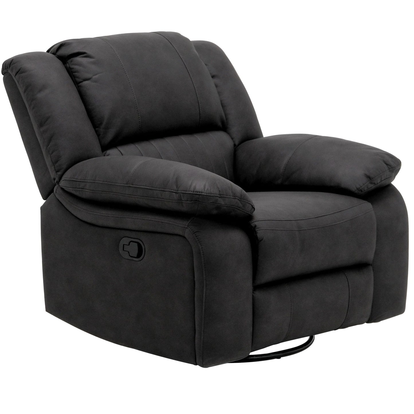 Navaro - Swivel Gliding Recliner - Black Licorice