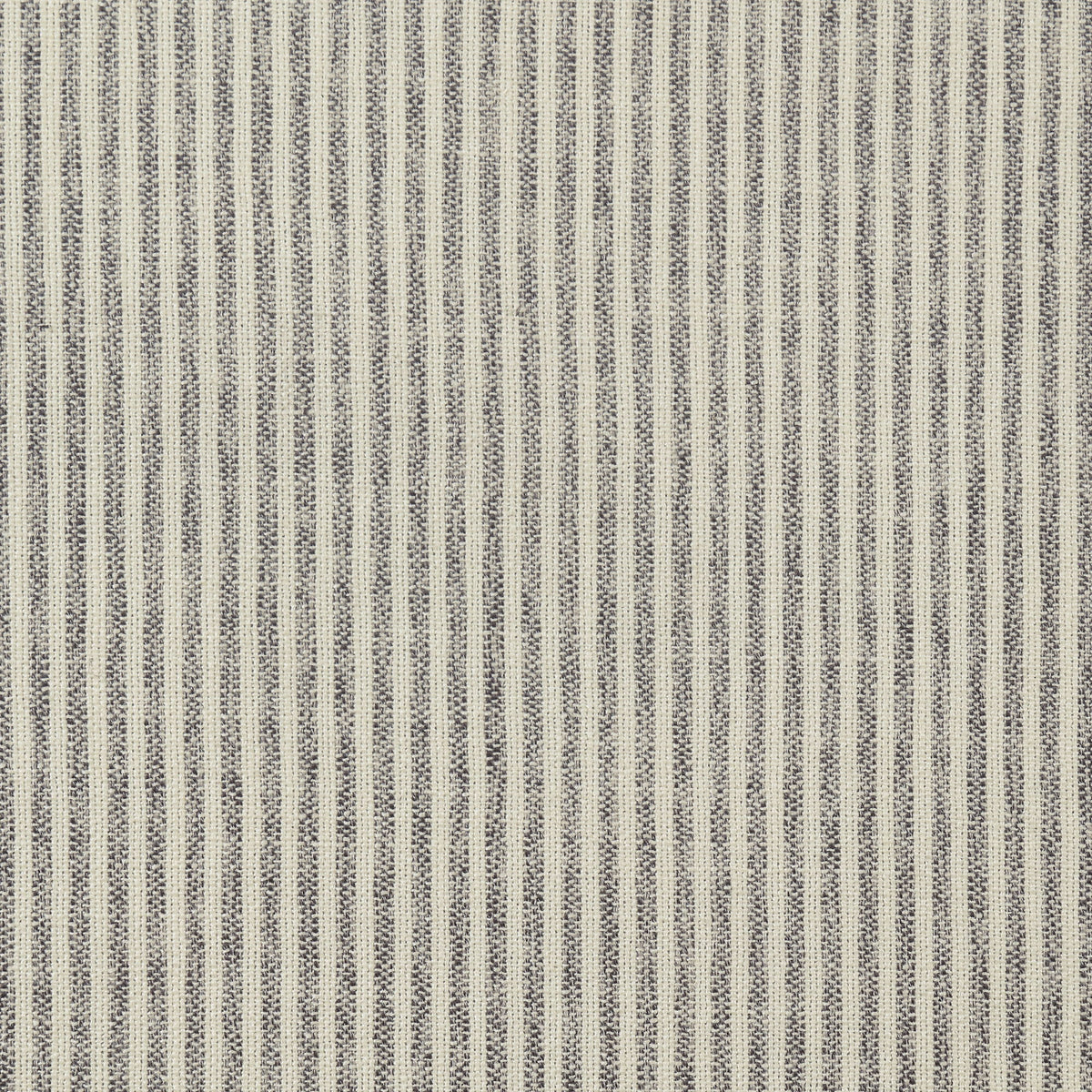 Willow Creek - Round Ottoman With Turned Feet, Nailhead Trim, And Seam Welting - Pebble Gray Stripe