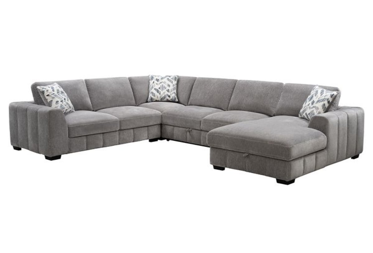 Artisan Sectional With Pop Up Ottoman & Storage Chaise