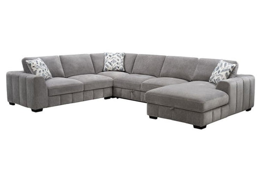 Artisan Sectional With Pop Up Ottoman & Storage Chaise
