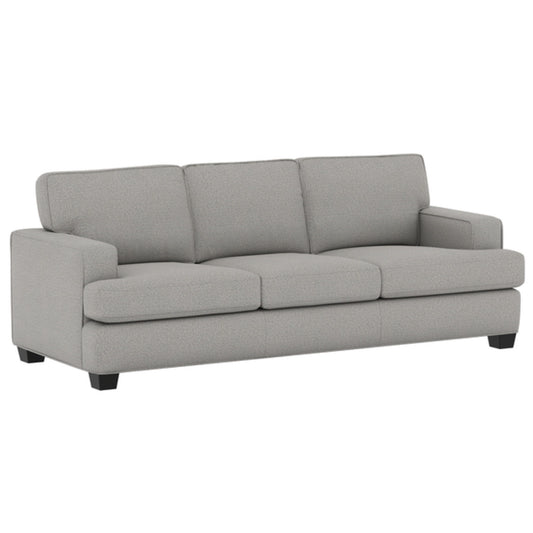 Carter - 86" Sofa With Track Arms And Tapered Block Legs - Warm Pewter
