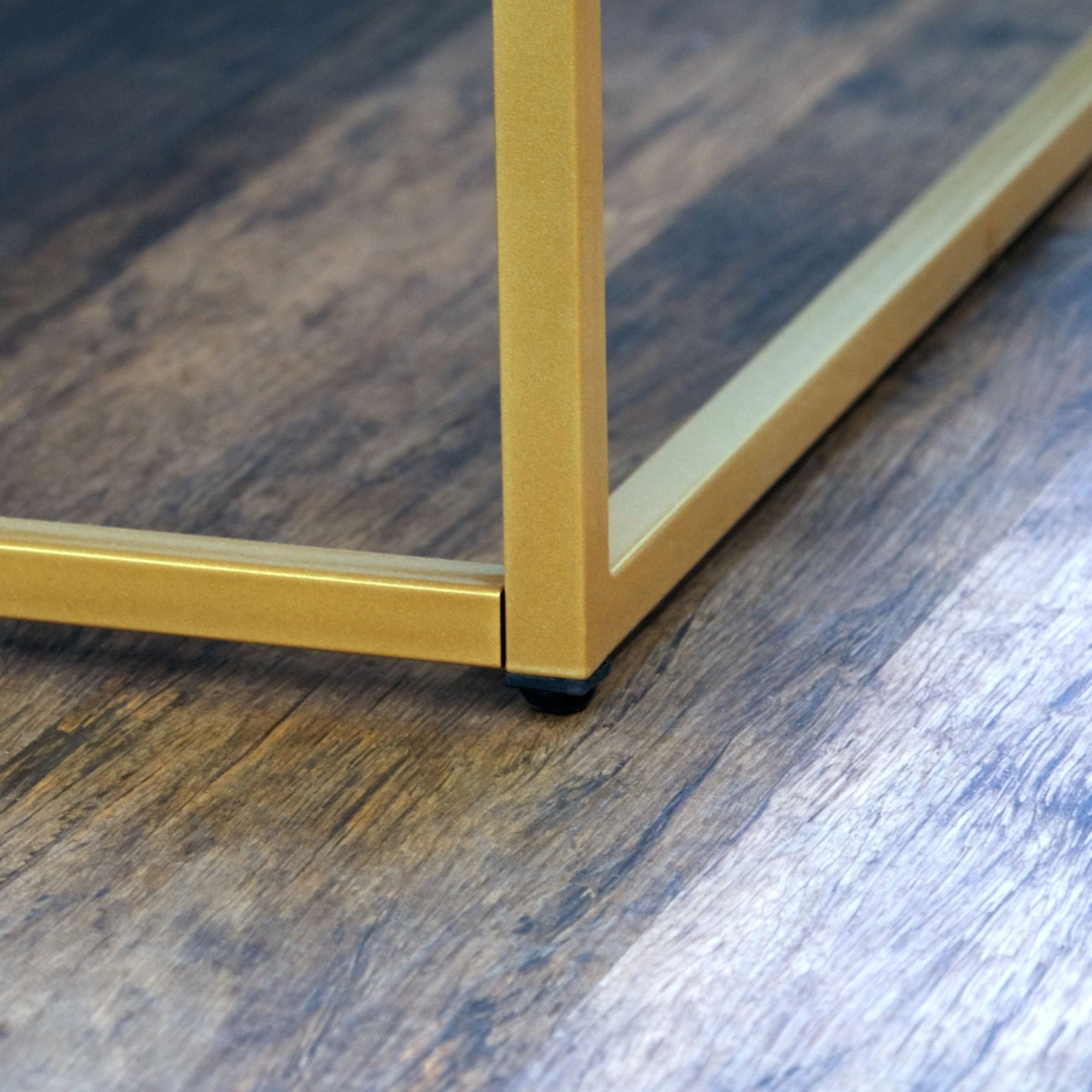 Driscoll - End Table - White / Gold
