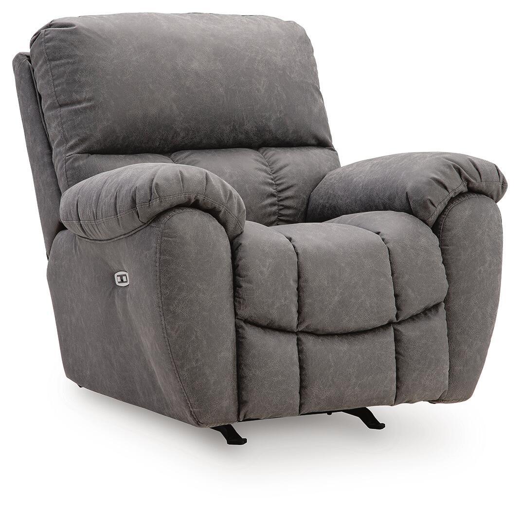 Bakerstein - Power Rocker Recliner With Adjustable Headrest - Galaxy