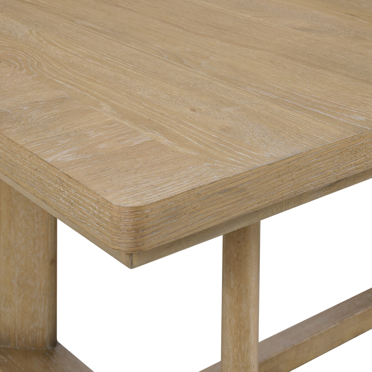 Pacific Grove - 80" Trestle Table With 24" Removable Leaf And Ball-Bearing Cable Glides - Sand Dune