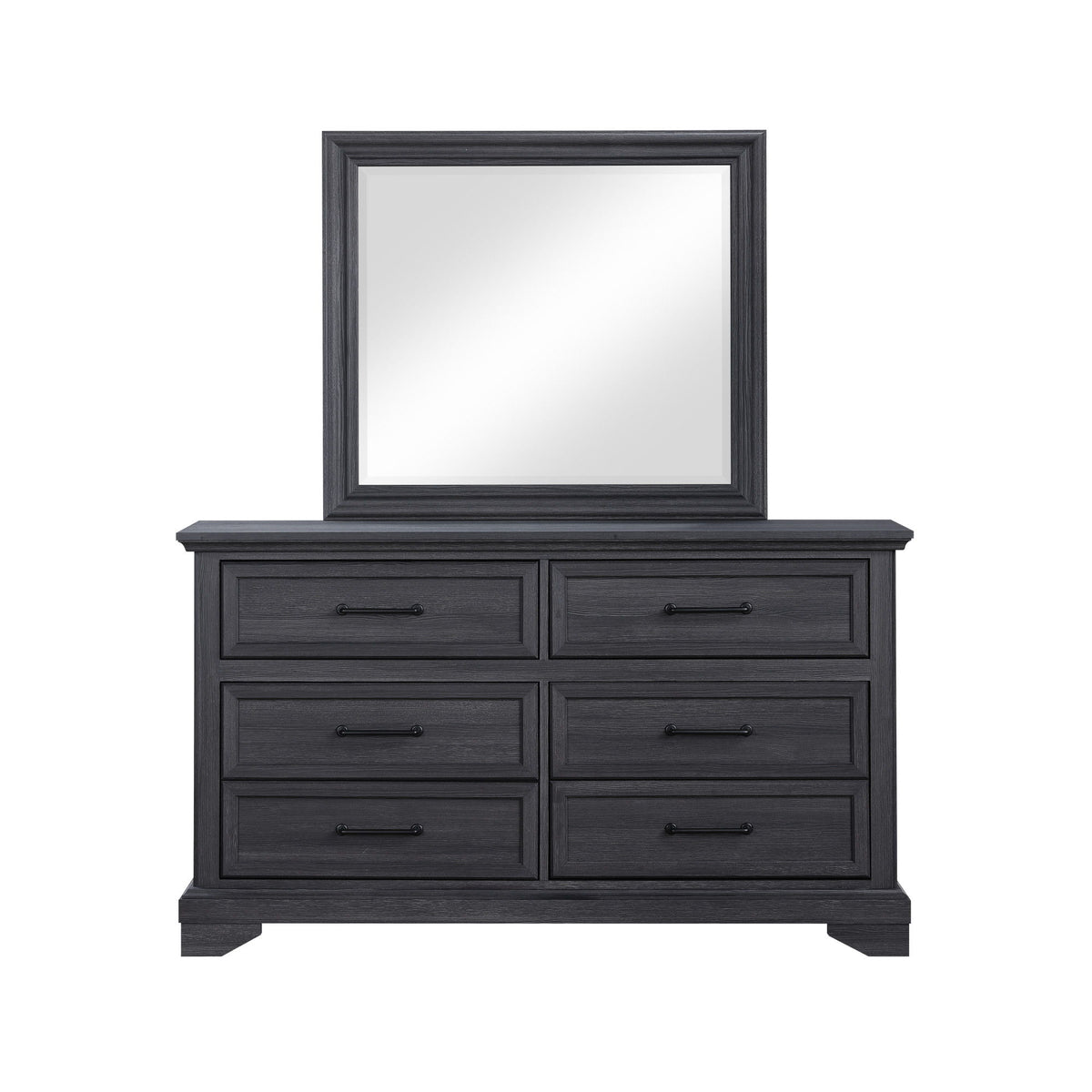 Colville - Mirror With Dresser Attachments - Charcoal