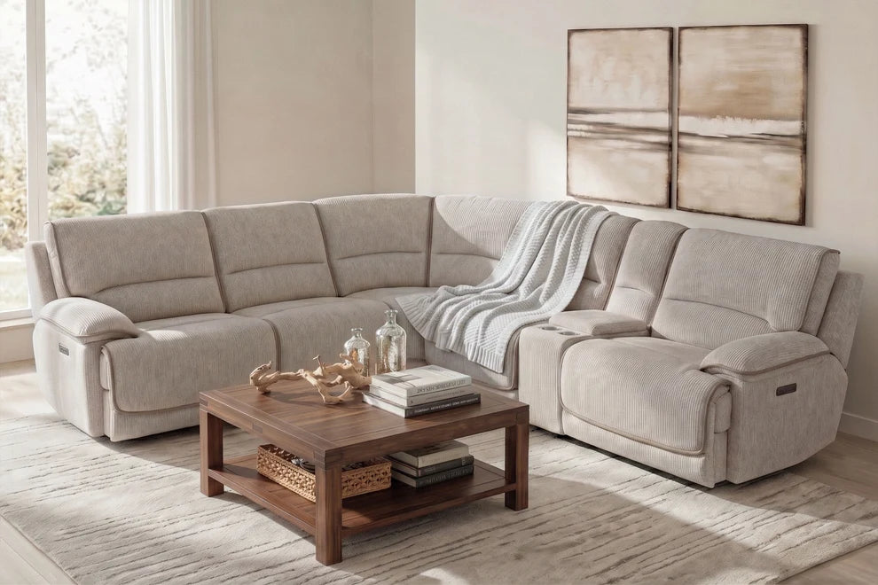 Opal Dove 6PC Sectional