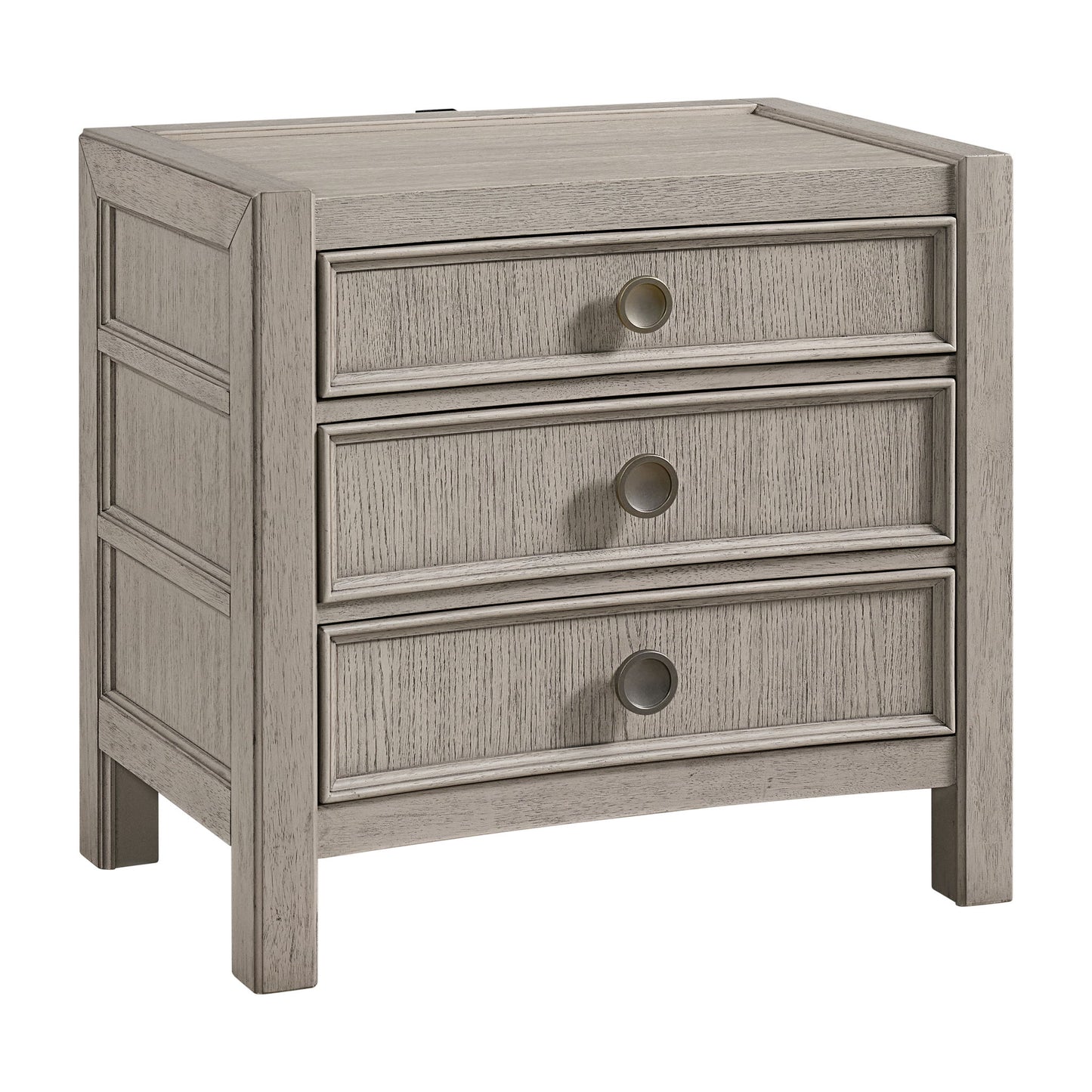 Coronado - 3-Drawer Nightstand With USB-A And USB-C Charging Ports - Khaki