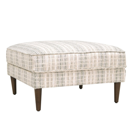 Elsbury - Ottoman With Solid Wood Legs - Data Mist