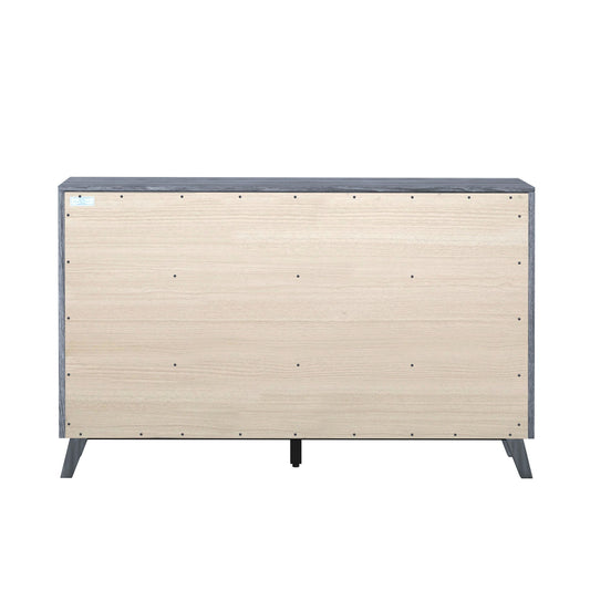 Rappa - 6-Drawer Wood Dresser - Warm Gray
