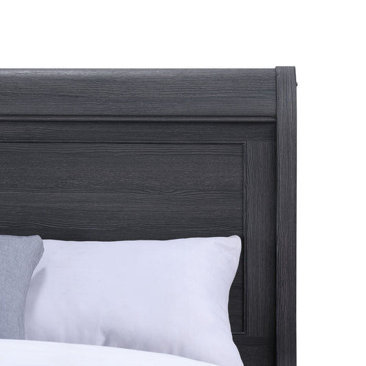 Colville - Full Sleigh Bed With Curved Headboard And Footboard - Black