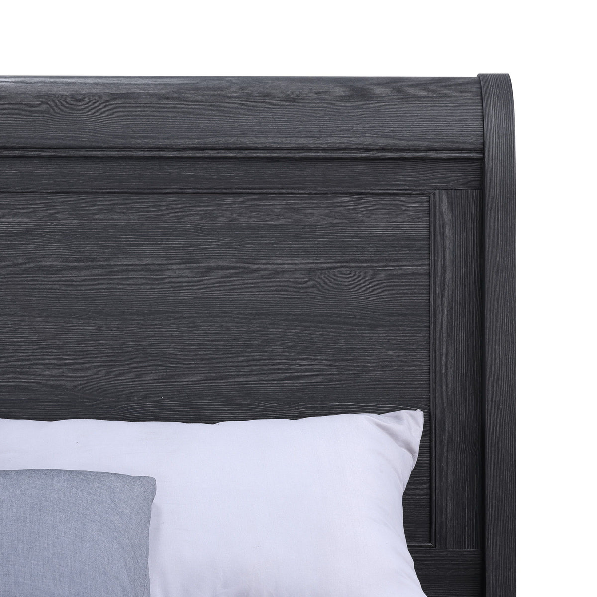 Colville - Queen Sleigh Bed With Curved Headboard And Footboard - Black