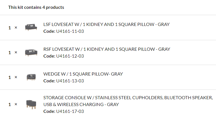 Maeve 4PC Sectional