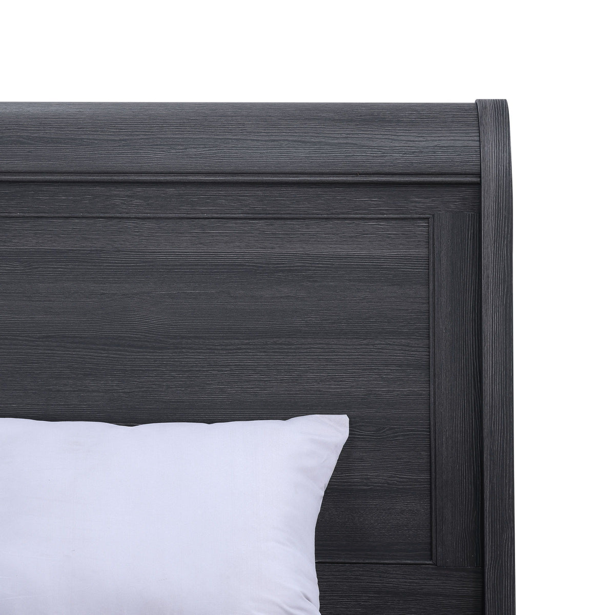 Colville - King Sleigh Bed With Curved Headboard And Footboard - Charcoal