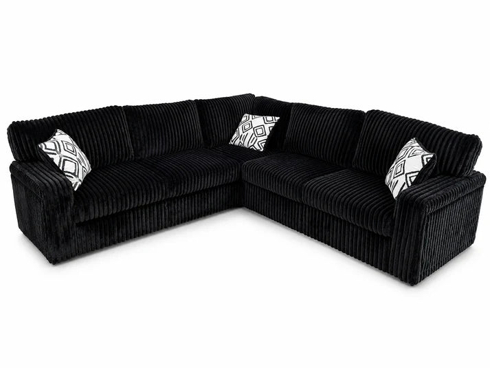 Oversized Corduroy Modular Sectional with Pull-Out Loungers