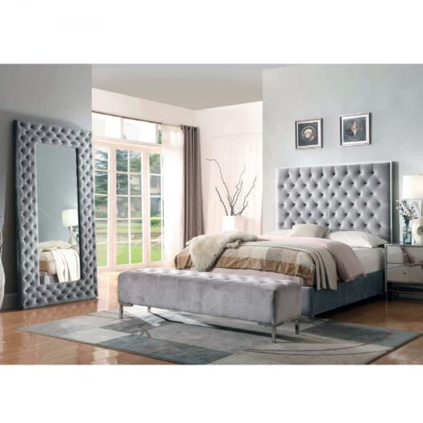 Picture of Lacey Grey Floor Mirror