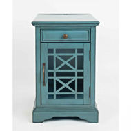 Picture of CHAIRSIDE TABLE-ANTIQUE BLUE
