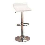 Picture of White Adjustable Barstool
