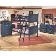Picture of Leo Blue Twin Bunkbed