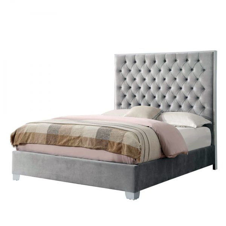 Picture of Lacey Grey King Bed