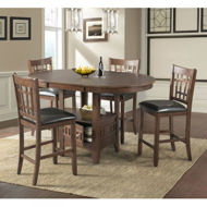 Picture of Max Cherry 5 Pc Counter High Dining Set