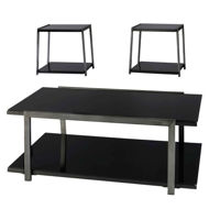 Picture of Rollynx Black 3 Pc Table Set