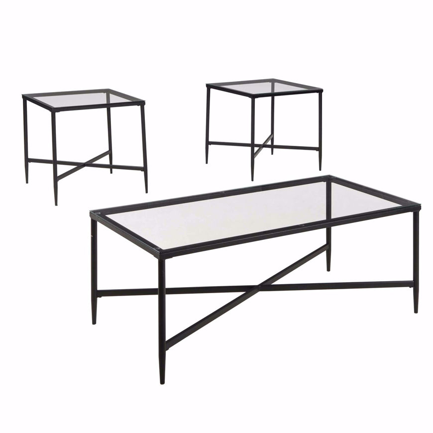 Picture of Augeron Black 3 Pc Table Set
