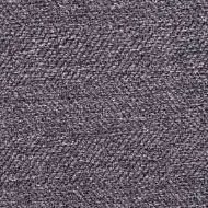 A close-up of a textured gray fabric with a detailed woven pattern, indicative of upholstery material.