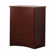 Picture of 4 Drawer Chest-Merlot