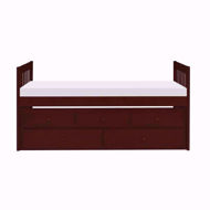 Picture of Twin Captains Bed-Merlot
