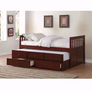 Picture of Twin Captains Bed-Merlot