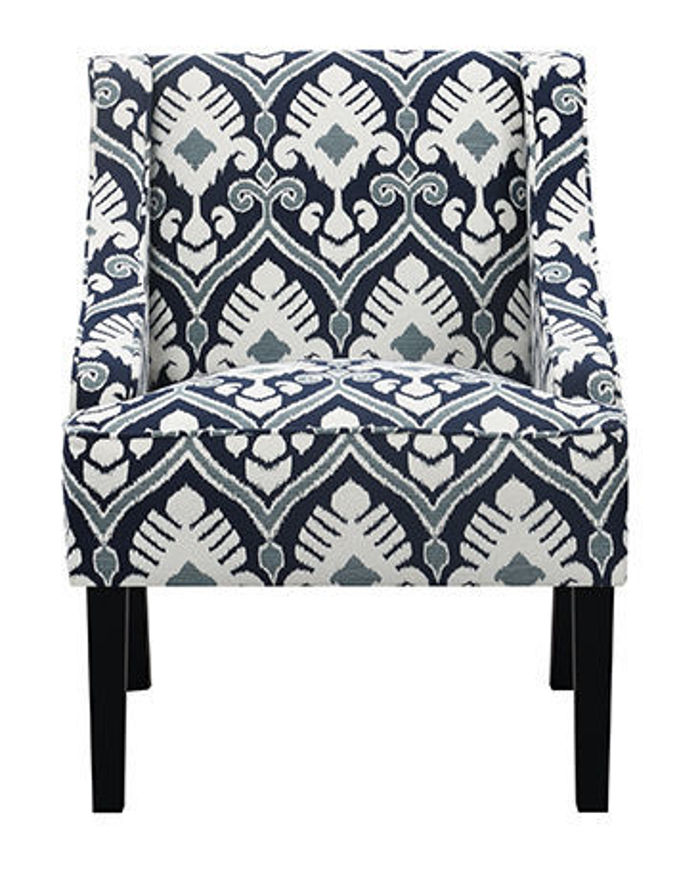 0003954 Navy Print Accent Chair 870 