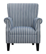 Picture of Blue Stripe Accent Chair
