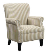 Picture of Beige Stripe Accent Chair