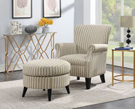 Picture of Beige Stripe Accent Chair