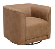 Picture of Brown Swivel Accent Chair