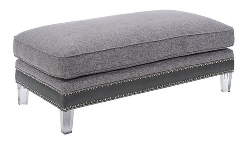 Picture of Patricia Pewter Ottoman