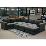 Picture of Posh Smoke 3 Pc RAF Sectional