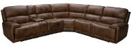 Picture of Camel Leather 6PC Sectional