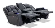 Picture of Seville Black Power Reclining Loveseat