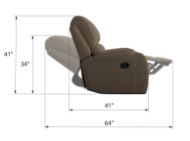 Picture of Adrian Brown Swivel Reclining Chair