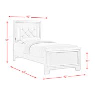 Picture of Platinum Youth Twin Trundle Bed