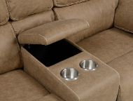 Picture of Allyn Lt. Brown Power Reclining Loveseat