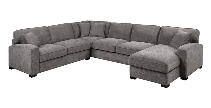 Picture of Repose Charcoal 3 Pc Sectional
