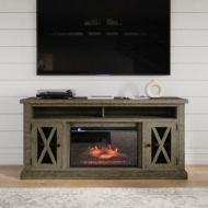 Picture of Telluride Driftwood Electric Fireplace Media Console
