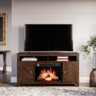 Picture of Fairview Oak Electric Fireplace Media Console